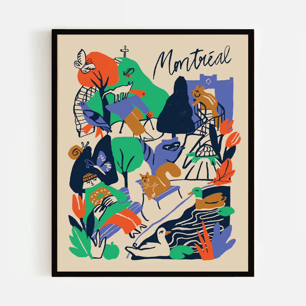Affiche Balade à Montréal - Julia GR - Paperole