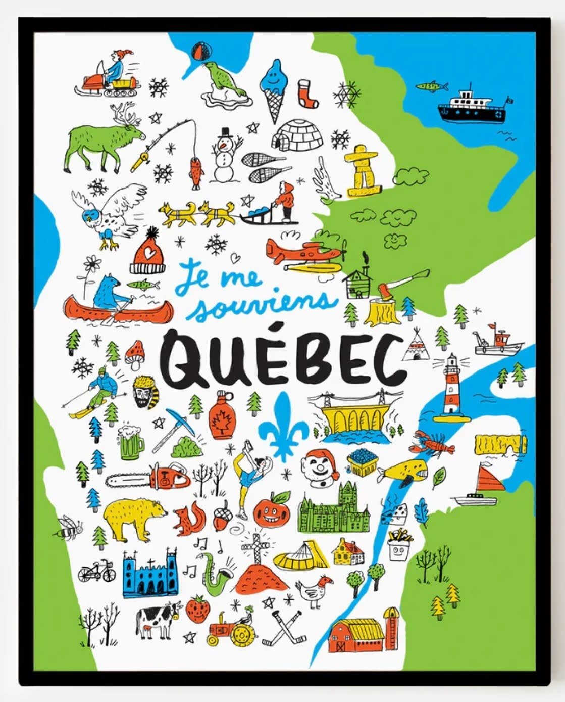 Affiche - Top Québec 11x14 - Francis Léveillée - Paperole