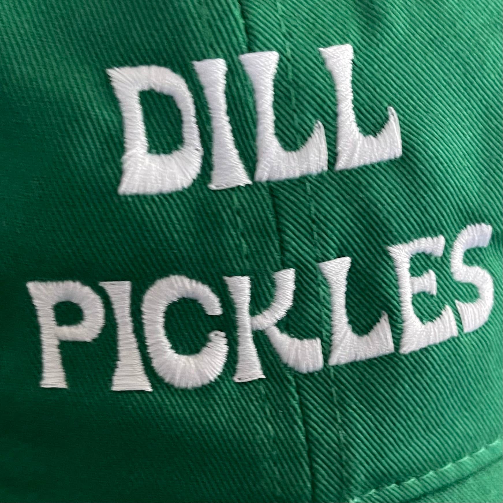 Casquette de baseball cornichons à l'aneth chapeau bio papa cadeaux vert gourmand