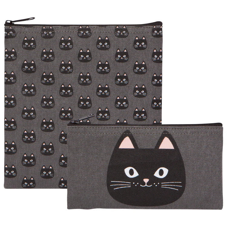"Daydream Cat" reusable snack bags - Danica