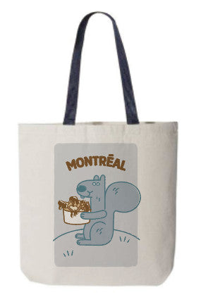 Sac tote réutilisable "Écureuil Poutine" - LB