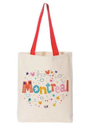 Sac tote réutilisable "Montréal illustré" - LB