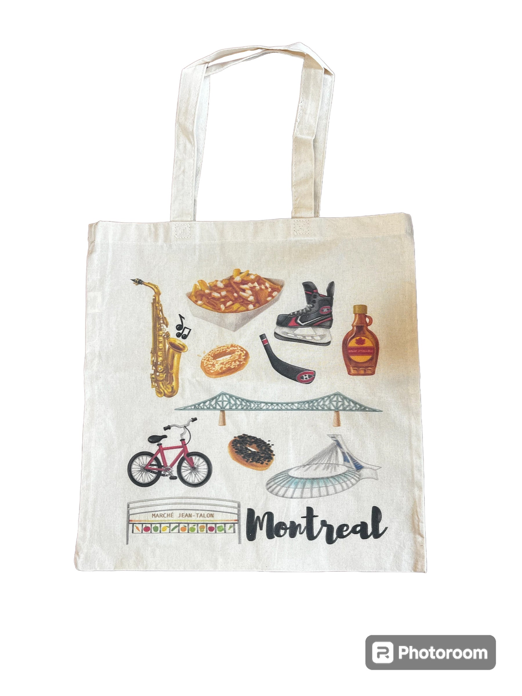 Sac Tote réutilisable Montréal emblèmes LB 0504