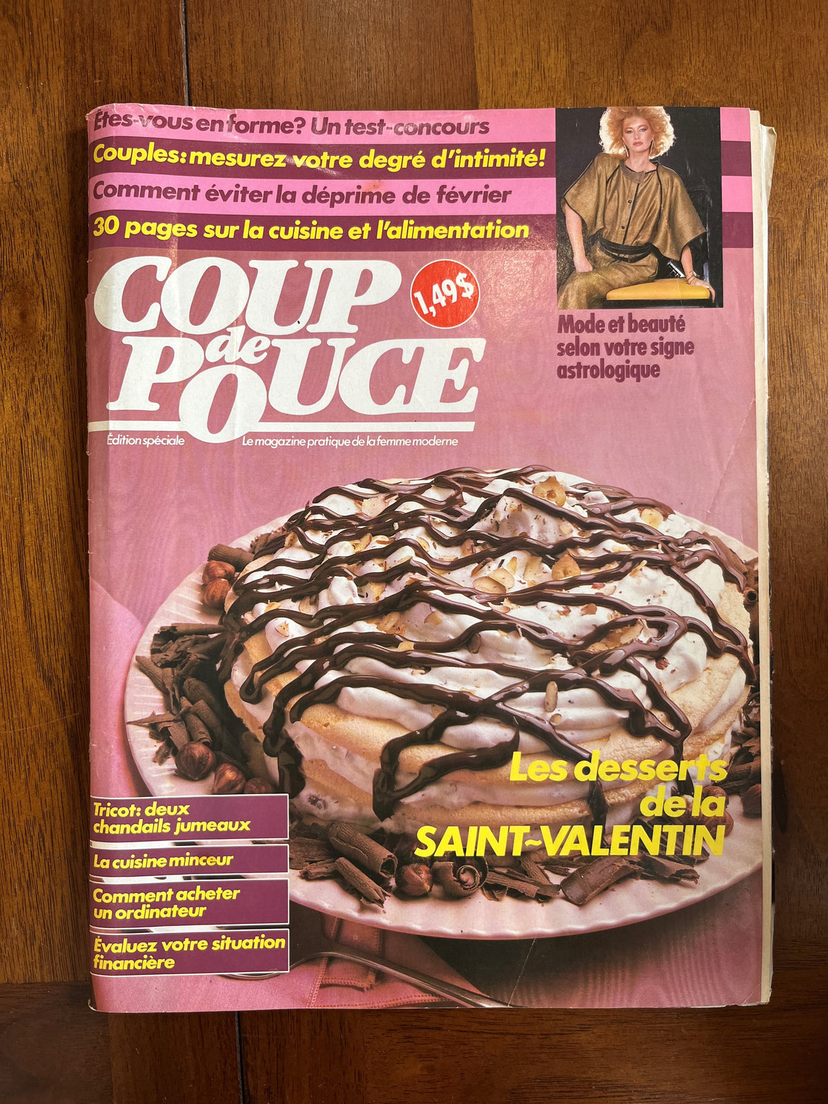 Livre d'occasion - Coup de pouce - Edition spéciale - Les desserts de la Saint-Valentin