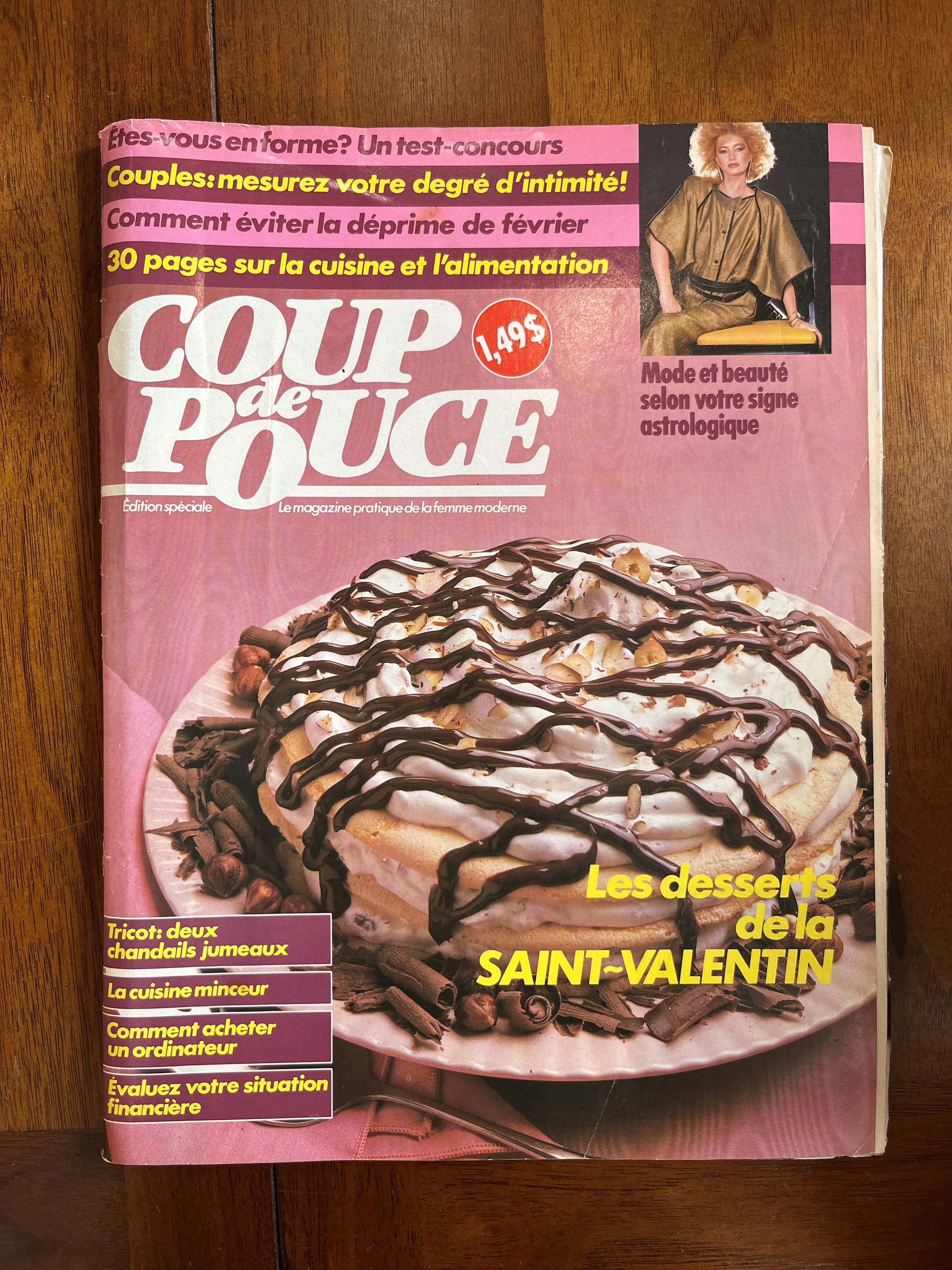 Livre d'occasion - Coup de pouce - Edition spéciale - Les desserts de la Saint-Valentin