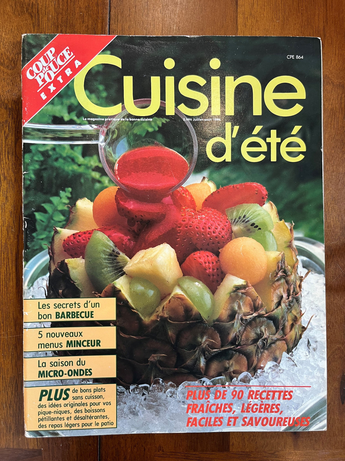 Livre d'occasion - Coup de pouce extra - Cuisine d'été - Juillet Août 986