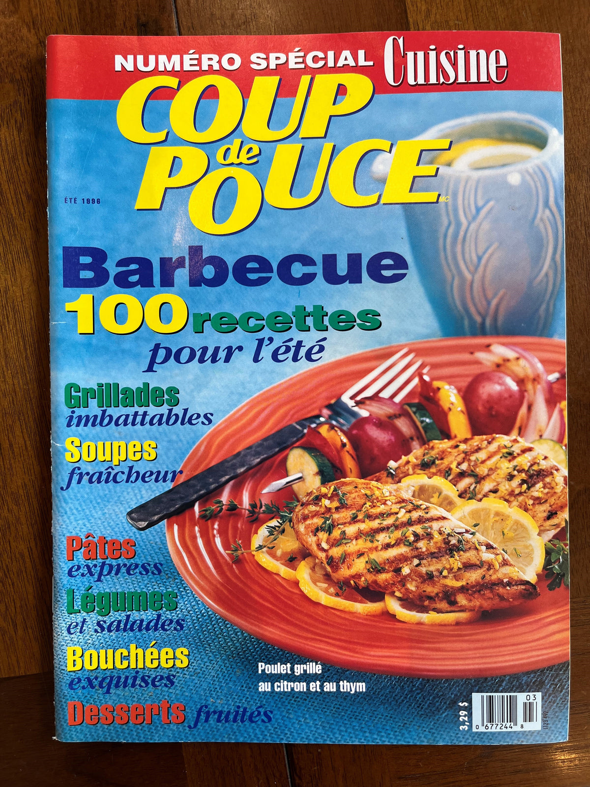 Livre d'occasion - Coup de pouce - Été 1986 - Barbecue