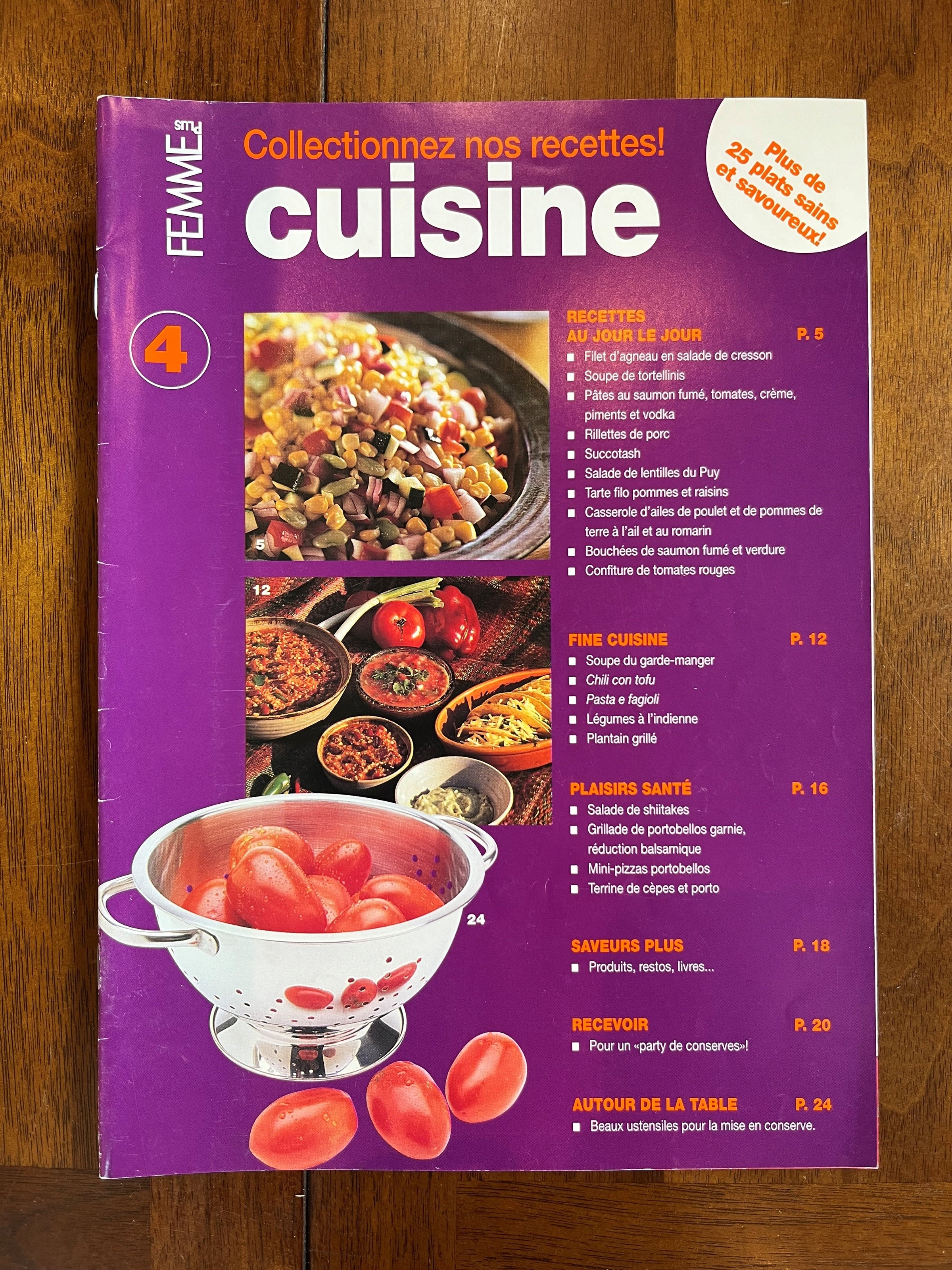 Livre d'occasion-Femme Plus - Cuisine N.4