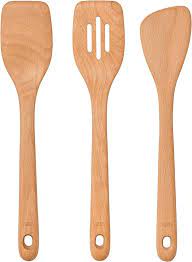 Set of 3 wooden spatulas