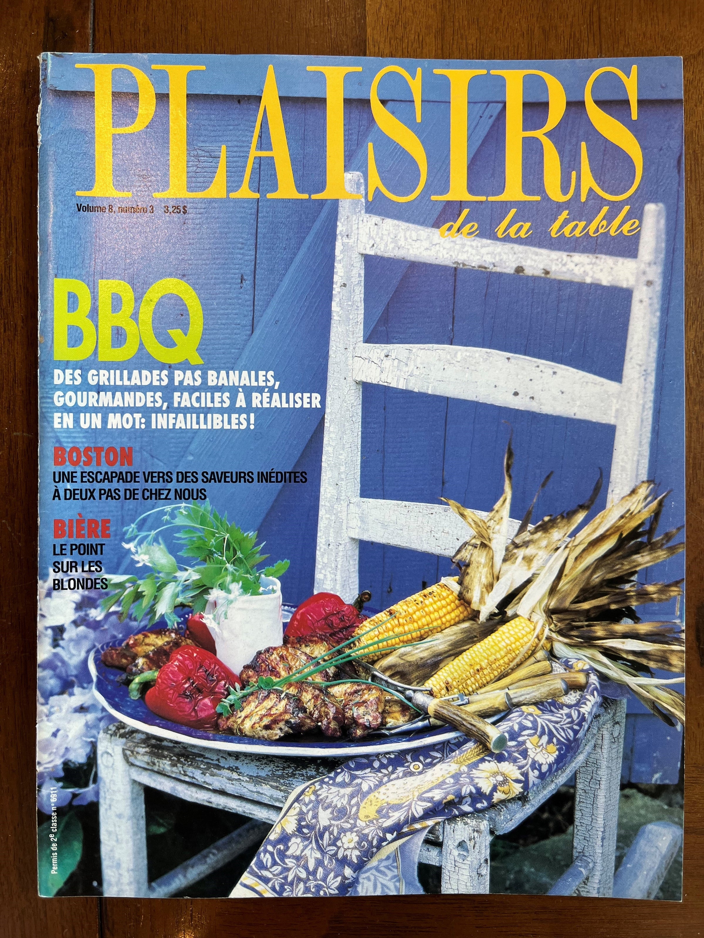 Livre d'occasion-Plaisirs de la table - Vol.8 N.3