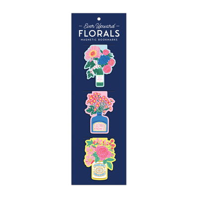 Signet Ever Upward Florals Shaped Magnetic Bookmarks - Galison