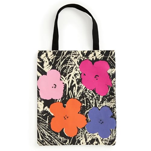 Warhol Flowers Canvas Tote Bag