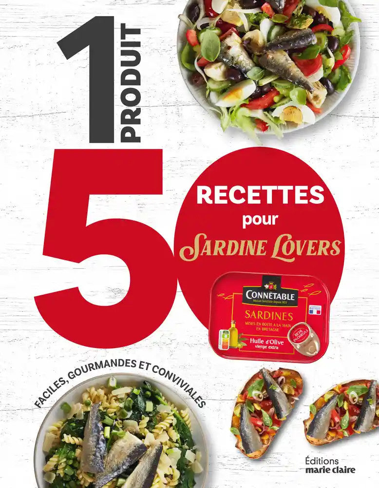 1 produit 50 recettes avec Connétable : sardines - collectif