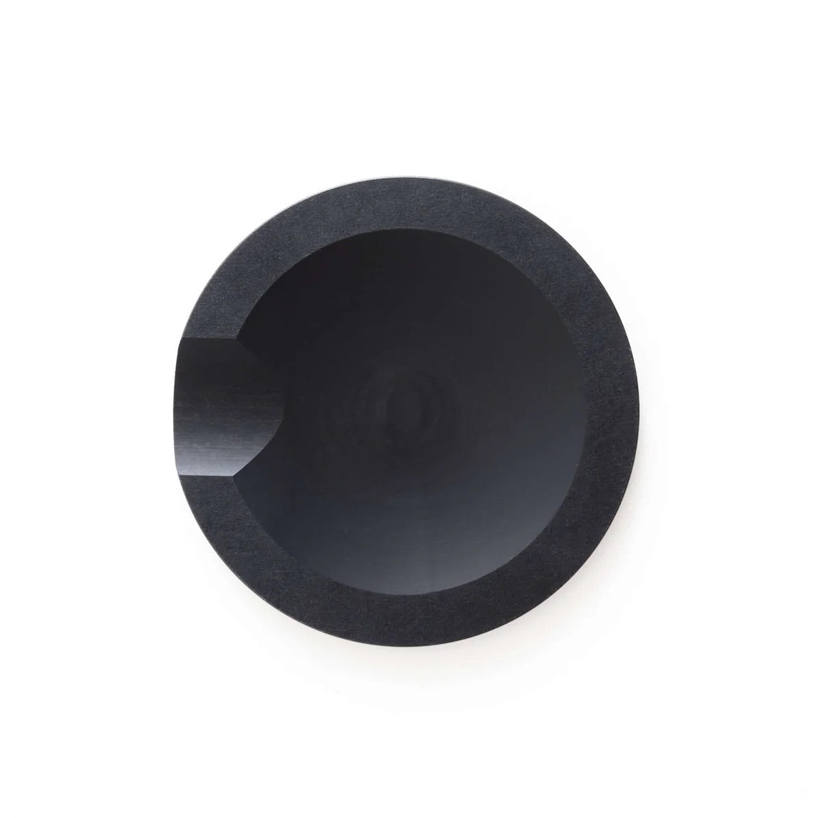 Round black composite paper spoon rest - Epicurean