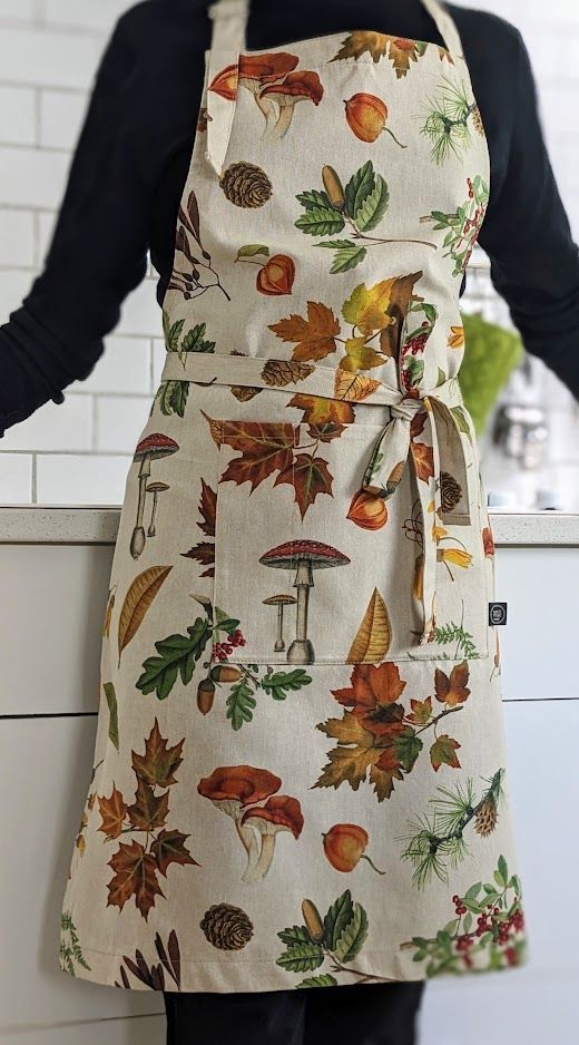 Tablier de cuisine motif feuilles d'automne - Sac en vrac