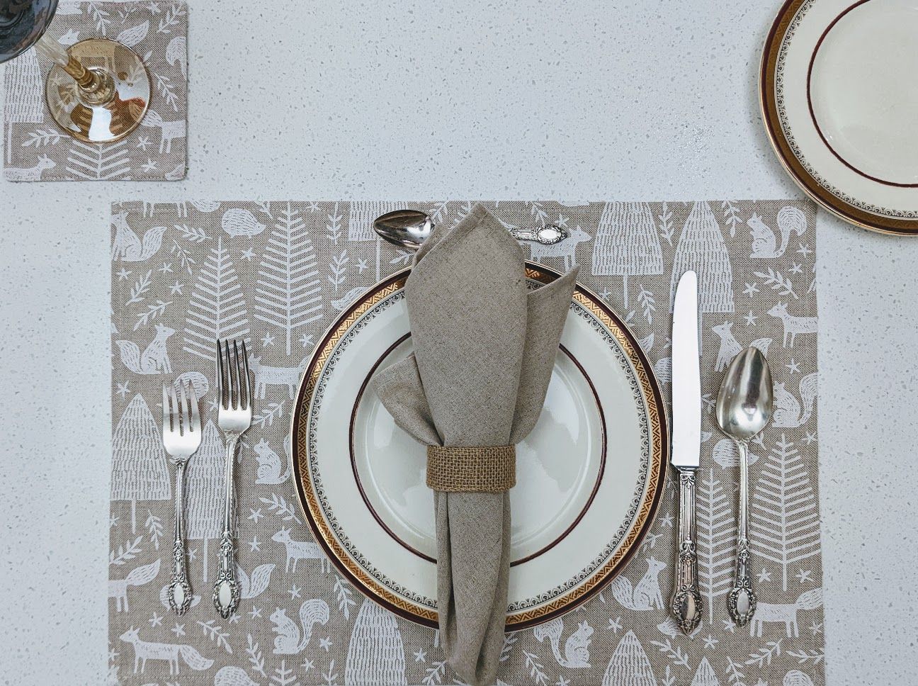 Napperons (x2) - Nature de Noël - Sac en vrac