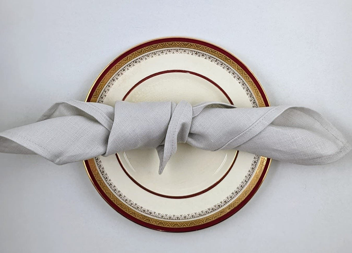 Serviette de table lin - Gris perle - Sac en vrac (2)