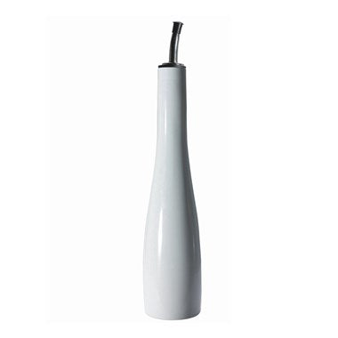 Bouteille pour huile, 450ml,, porcelaine blanche - Danesco