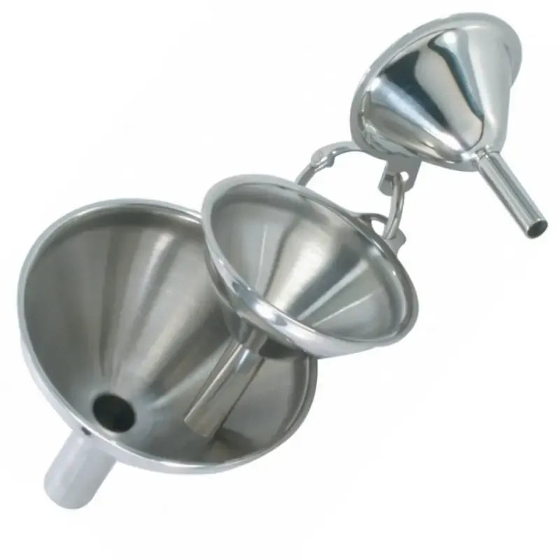 Mini entonnoirs inox (ensemble de 3)