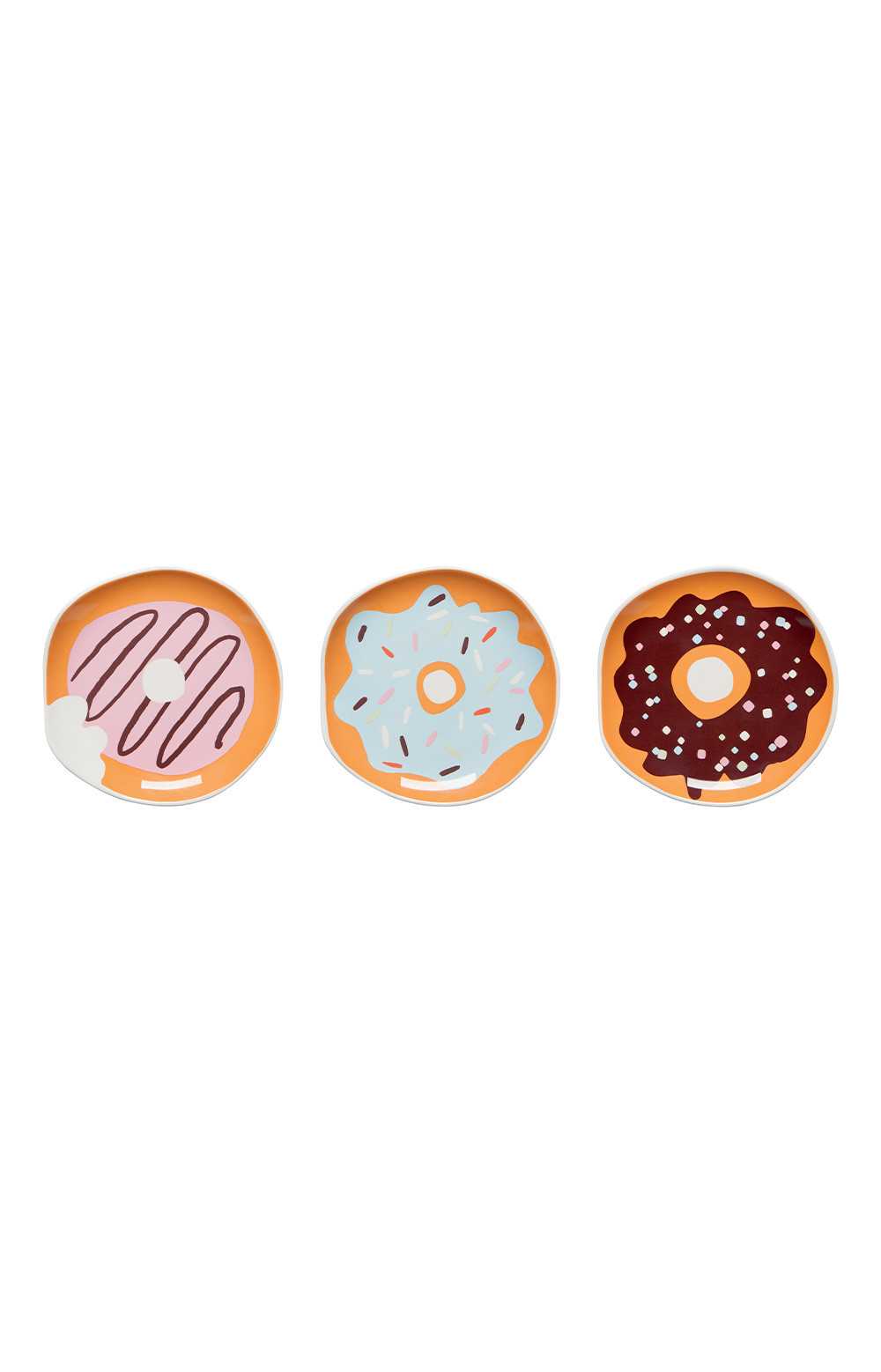 Set of 5" round donut-shaped plates - Jubilee