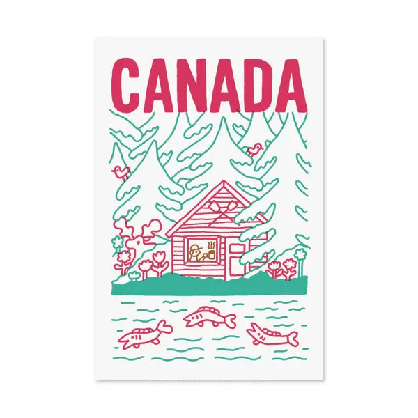 Carte postale - Cabane au Canada - Benoit Tardif - Paperole