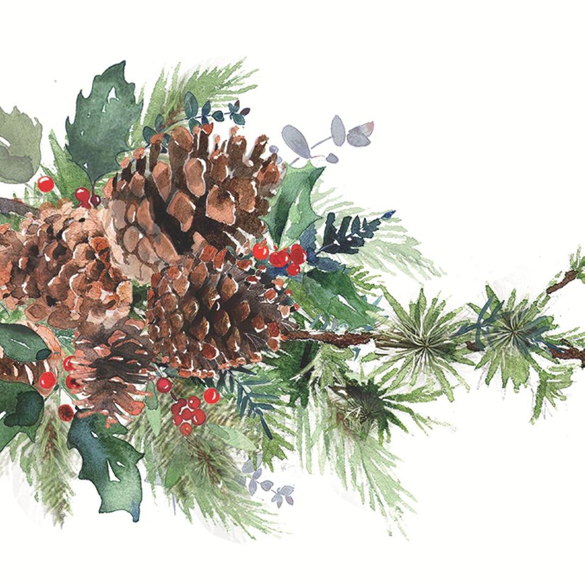 Napkins 33x33cm - Cocotte de Noël - PaperProducts Design