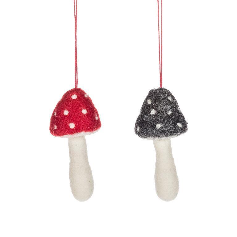 Ornament - Felted Mushroom - Abbott