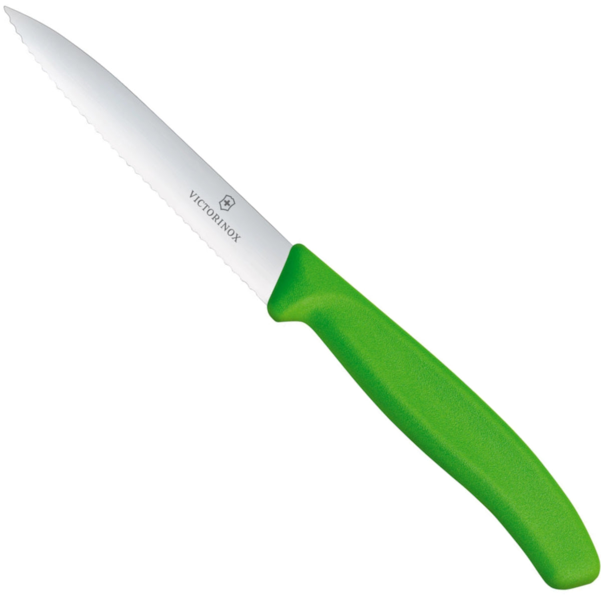 PARING  SWISSCLASSIC 10 cm  4" couteau dentelé vert