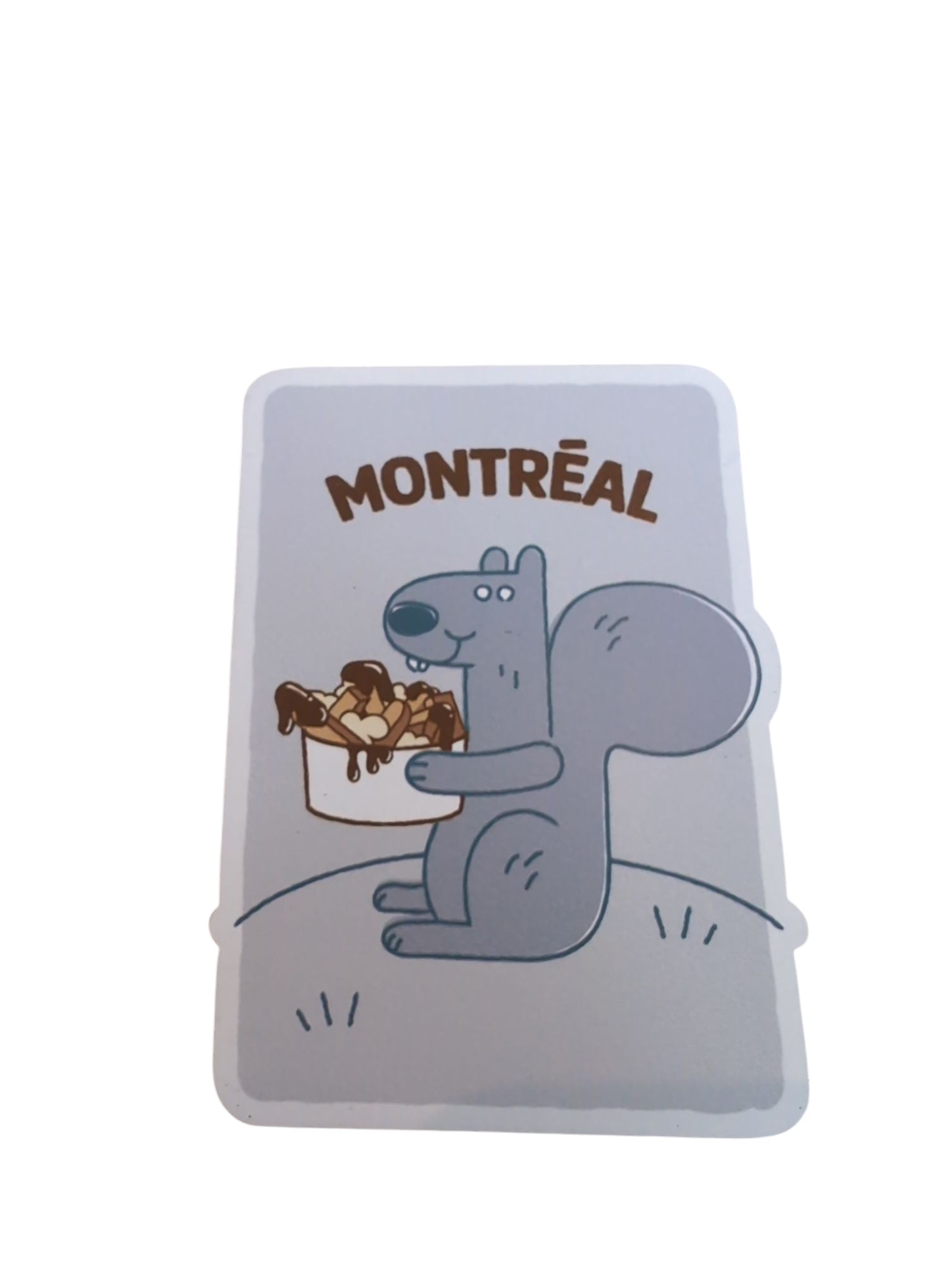 Aimant mince - Ecureuil poutine - LB