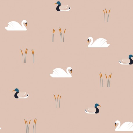 Bamboo Napkin - Chic Mic - oiseaux et plantes