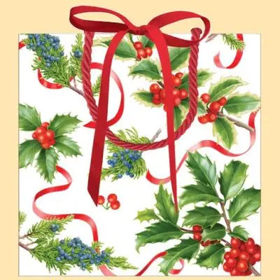 Sac cadeau petit - "Christmas trimmings" - Caspari