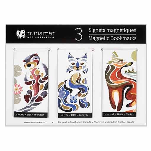 Signets magnétiques - Loutre, lynx, renard - Nunamar