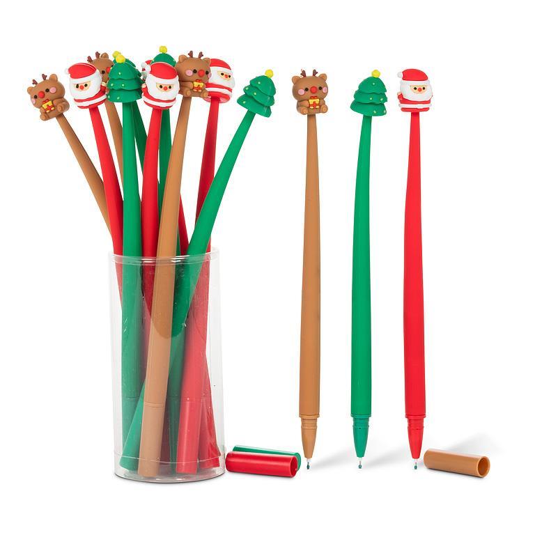 Christmas crayons (Santa Claus, reindeer, green fir tree) - Abbott