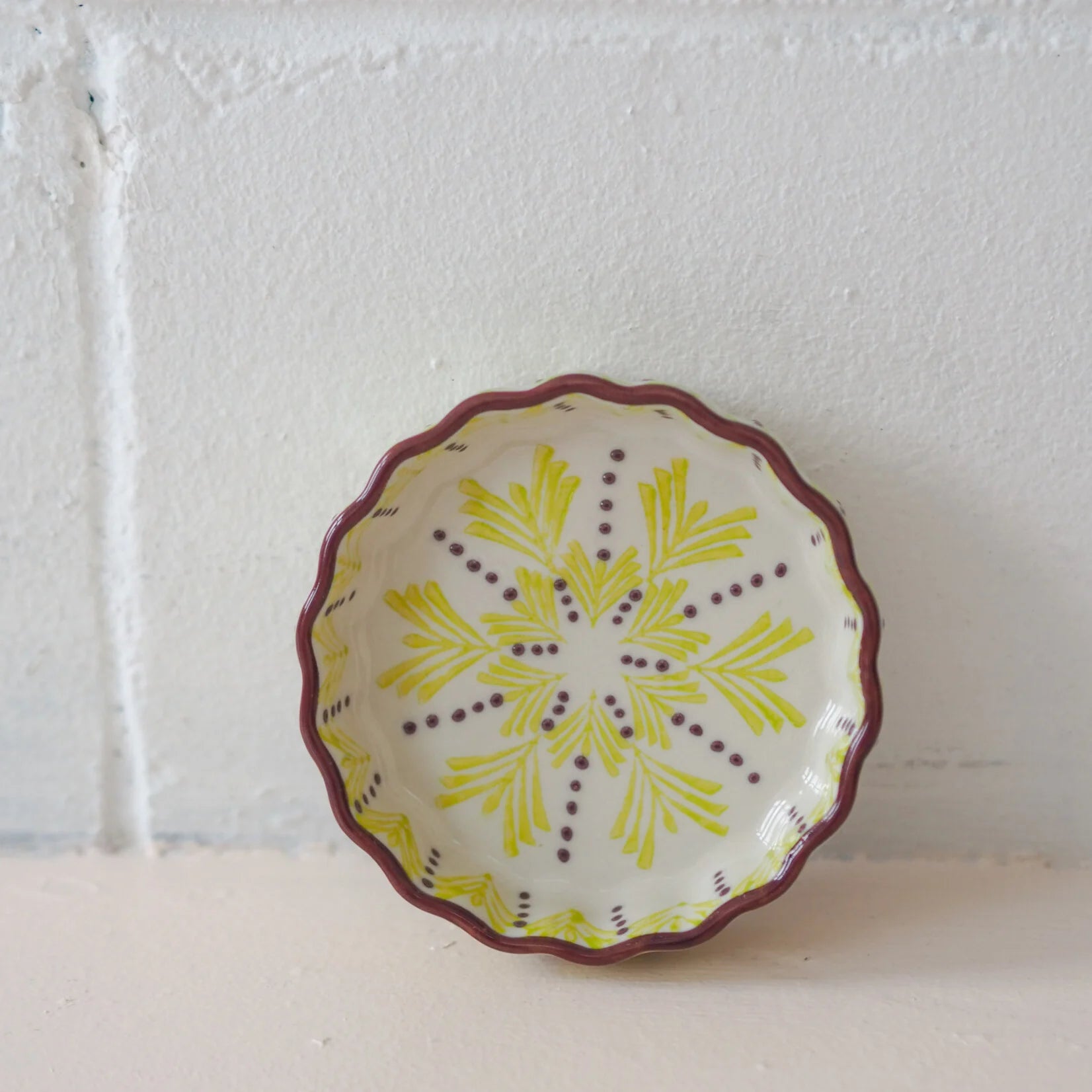 Plat à tartelette motif sapins - Tranquillo