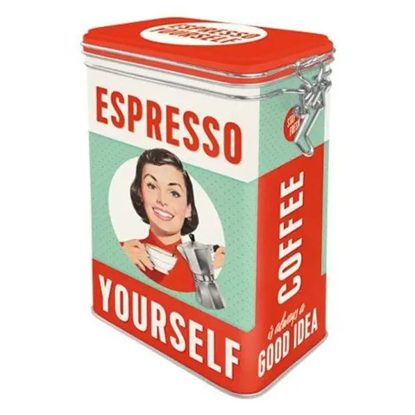 Nostalgic art clip top box - Espresso yourself