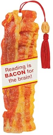 Bookmark ``reading is bacon for the brain`` - Peter Paper Press