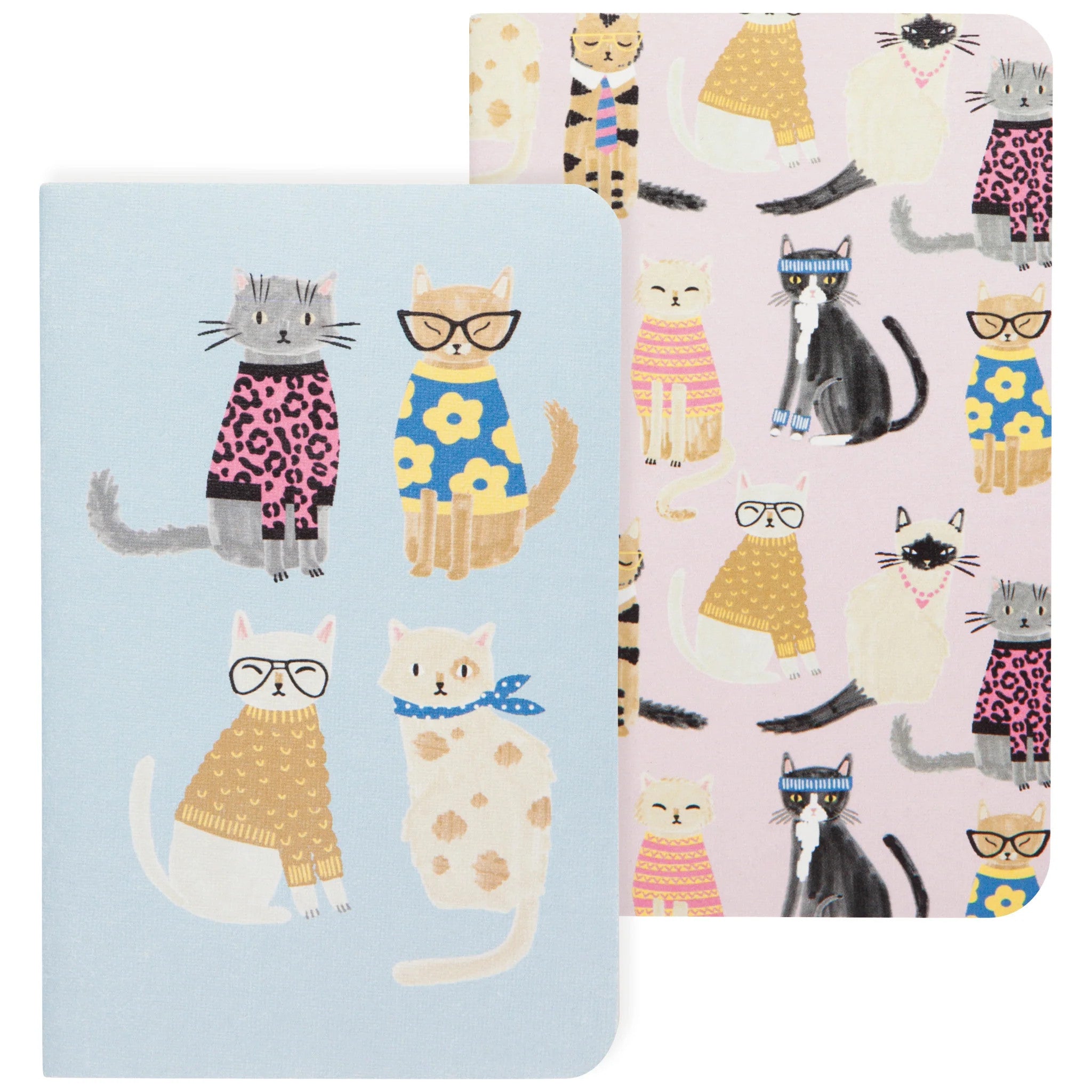 Cahier de poche Chats Danica Jubilee paquet de 2 - Scribble Feline Fine