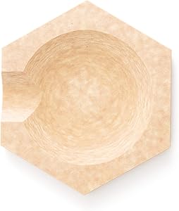 Natural composite paper spoon rest, hexagon - Epicurean