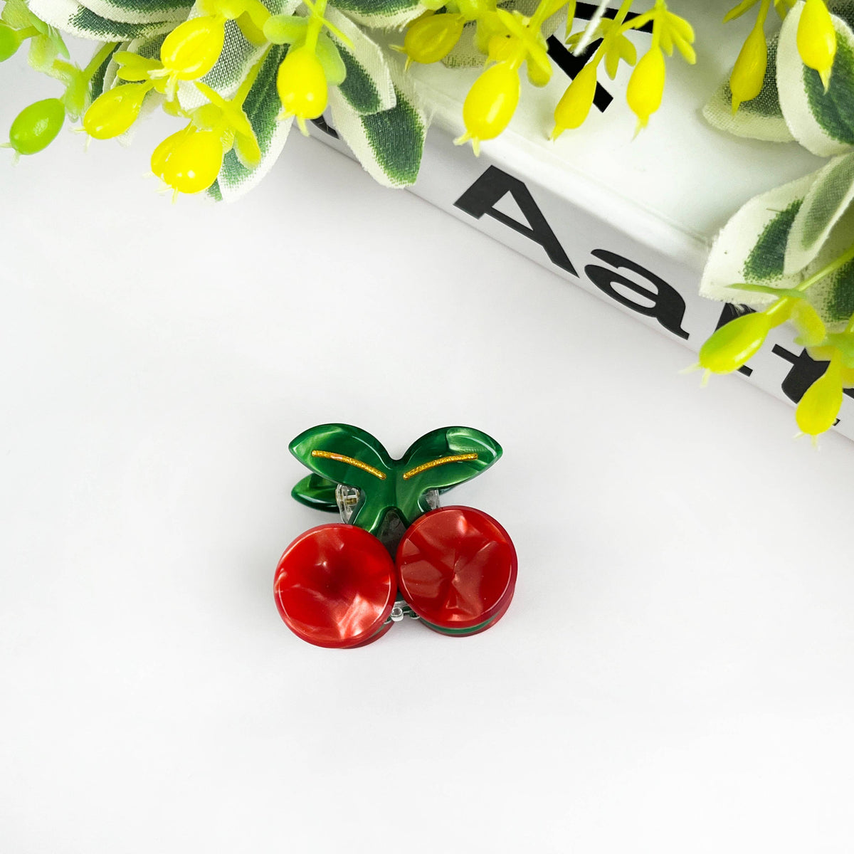 Lot de 2 pinces à cheveux mini cerises