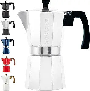 Cafetière expresso moka argentée - Grosche