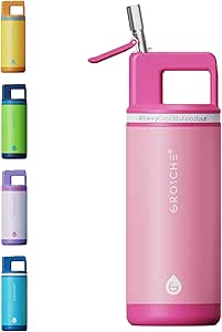 16oz ALPINE Flamingo Pink Water Bottle - Grosche