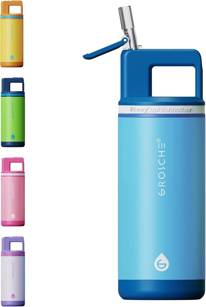 16oz ALPINE scuba blue water bottle - Grosche