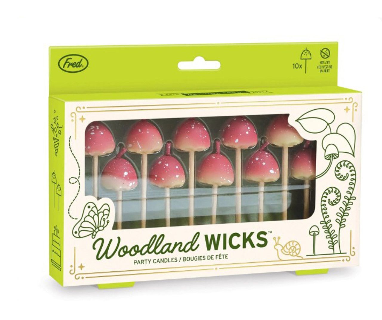 Bougies de fête - Champignons - Fred
