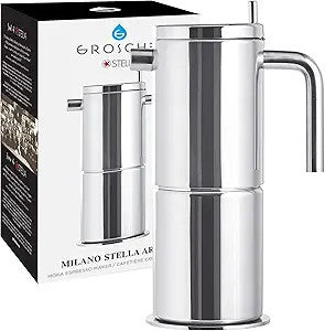 CAFETIERE ESPRESSO MOKA MILANO STELLA AROMA 4 TASSES - GROSCHE