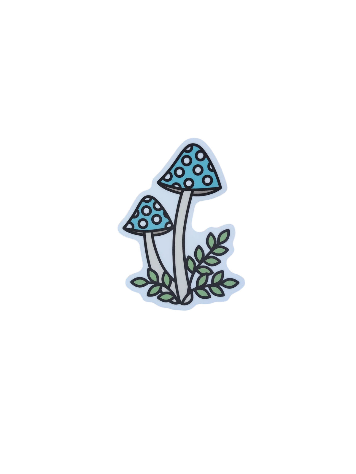 Autocollant Champignons Bleus - Stickers Northwest