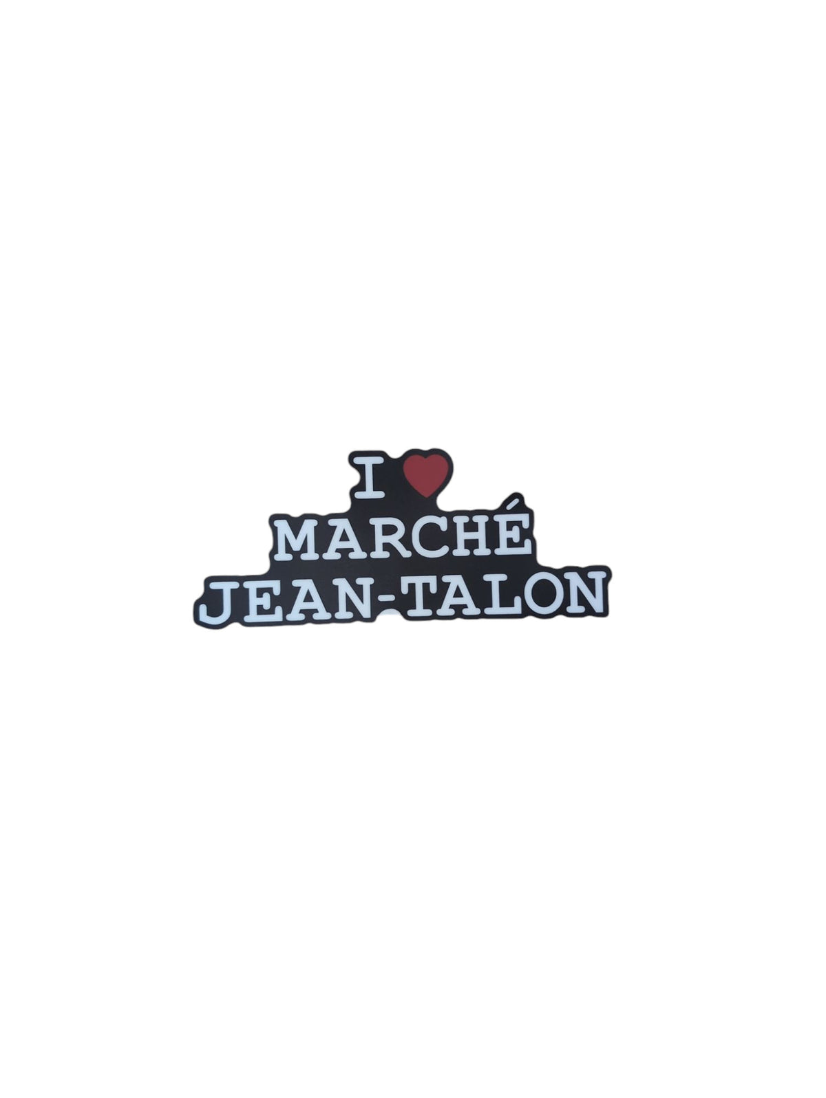 Autocollant I HEART Marché Jean-Talon - Stickers Northwest