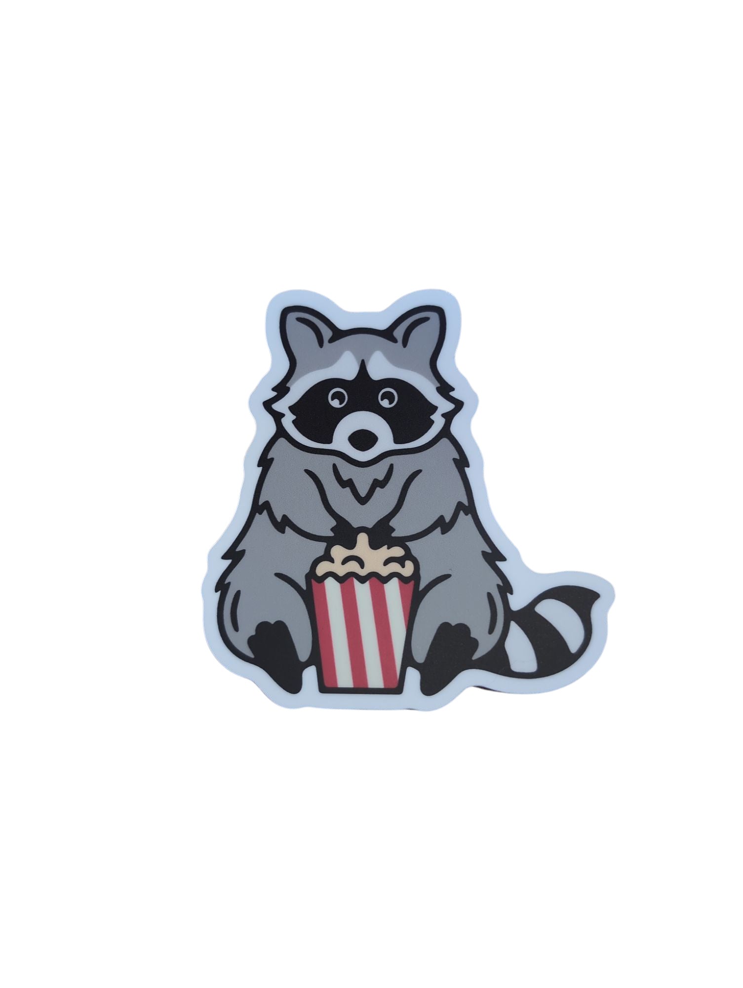 Autocollant Raton-laveur et pop-corn - Stickers Northwest