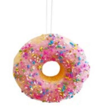 Ornament - Pink donut - Christmas forever