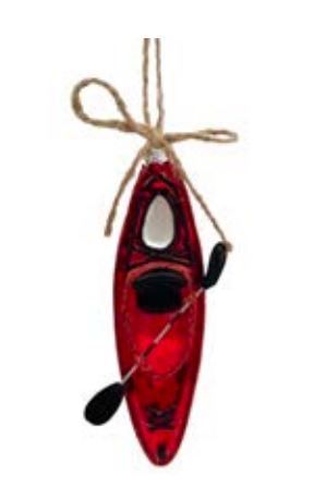 Ornement - Canoë rouge - Christmas forever