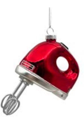 Ornement - Mixeur à main rouge - Christmas forever